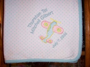 Airplane Baby Blanket