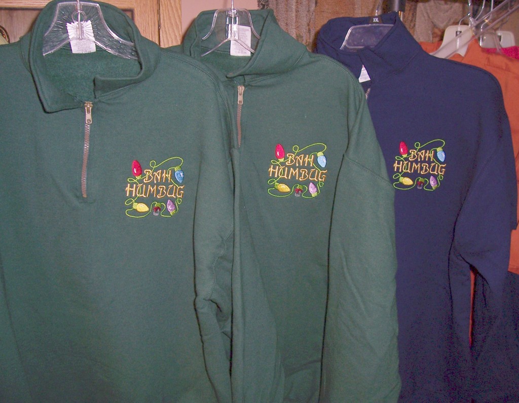 Quarter Zip Bah Humbug Sweatshirts