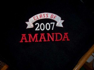 Class of 2007 Blanket with Name