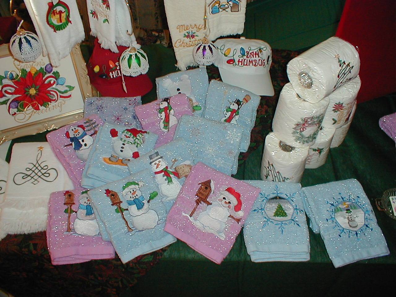 Christmas and Winter Embroidery on many items