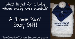 Baseball-Themed Baby Blanket