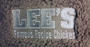 Lee's Famous Recipe Chicken Embroidered Blanket