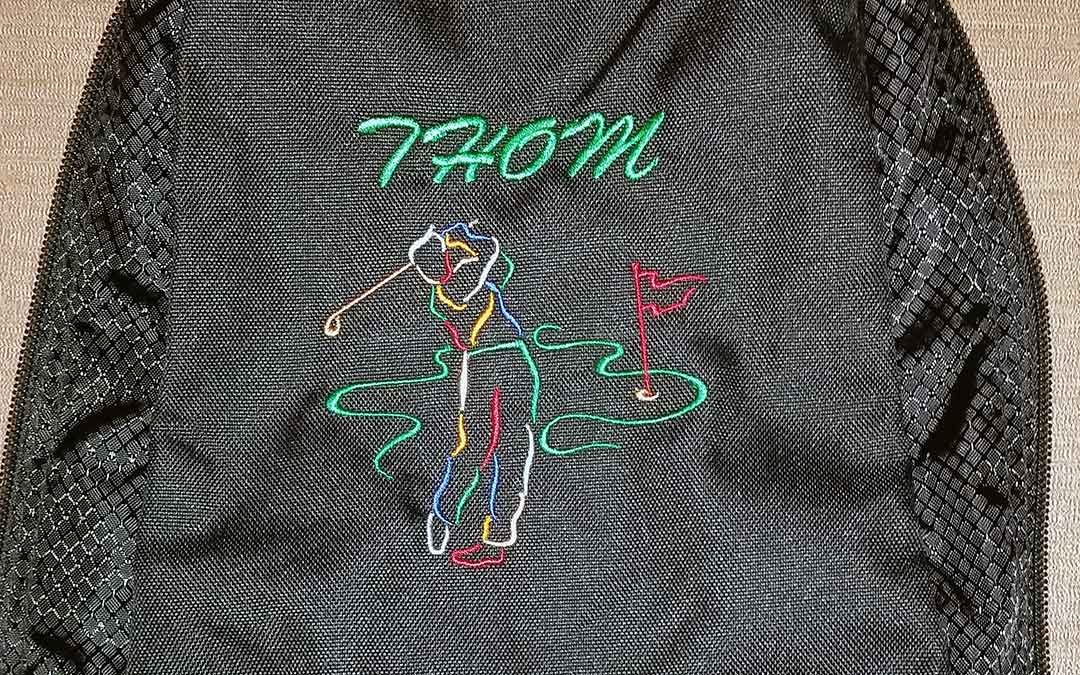 Custom Embroidered Golf Bag for Provoto - Thom