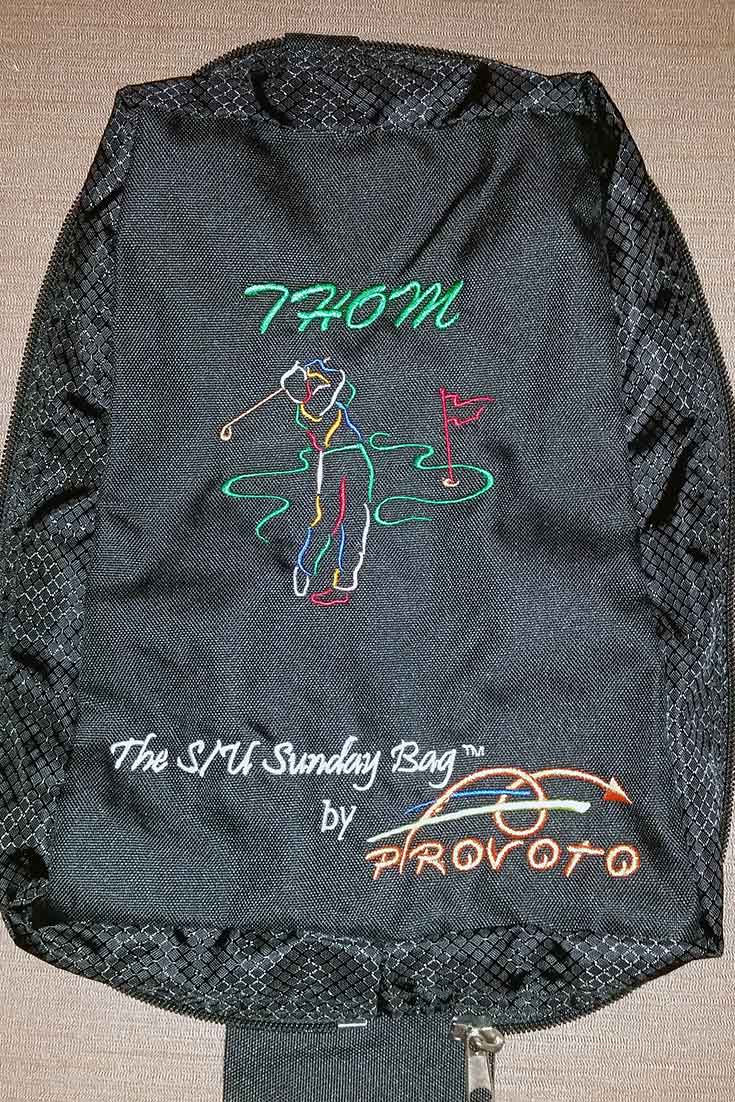 Custom Embroidered Golf Bag for Provoto, Personalized with Name
