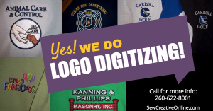 Yes! We do logo digitizing!