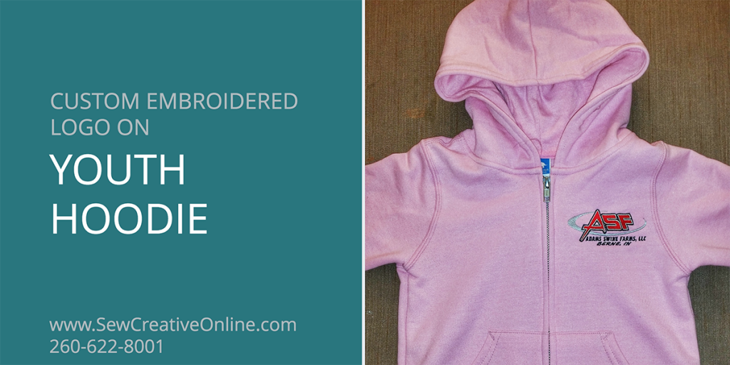 Adams Swine Farms Youth Logo Hoodie