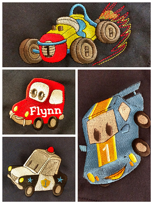 Fun Cars with Personalization on Sweatshirt Blanket | Sew Creative ...