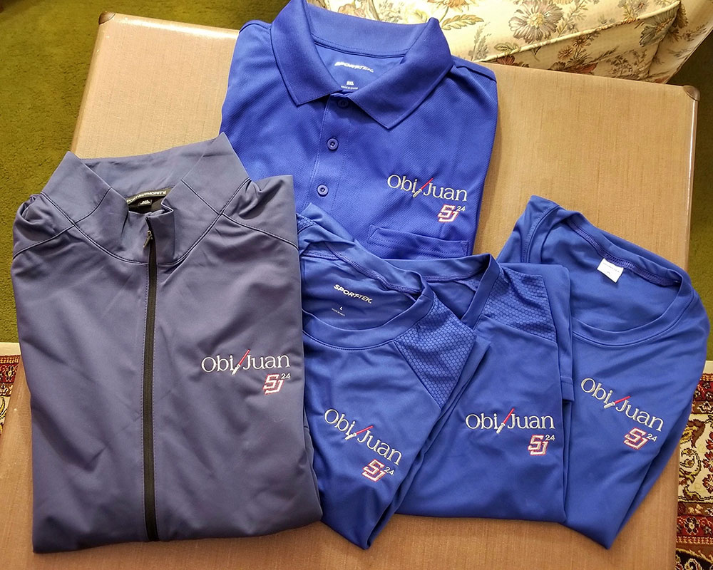 Polo Shirts and Jacket with Logo Embroidered for Obi Juan Sailing